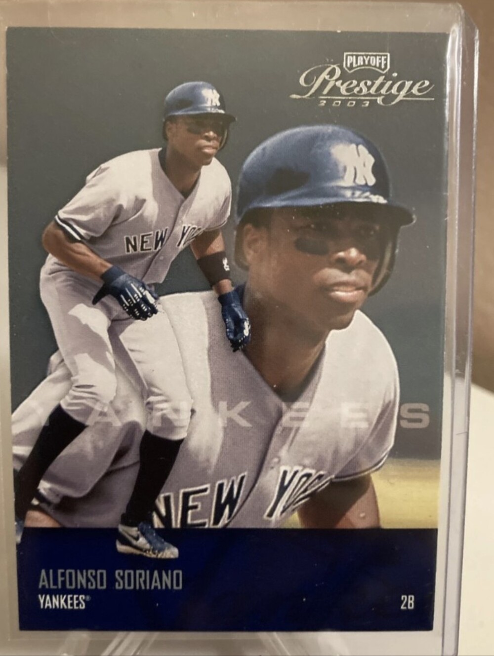2003 Playoff Prestige #49 Alfonso Soriano Samples Silver New York Yankees